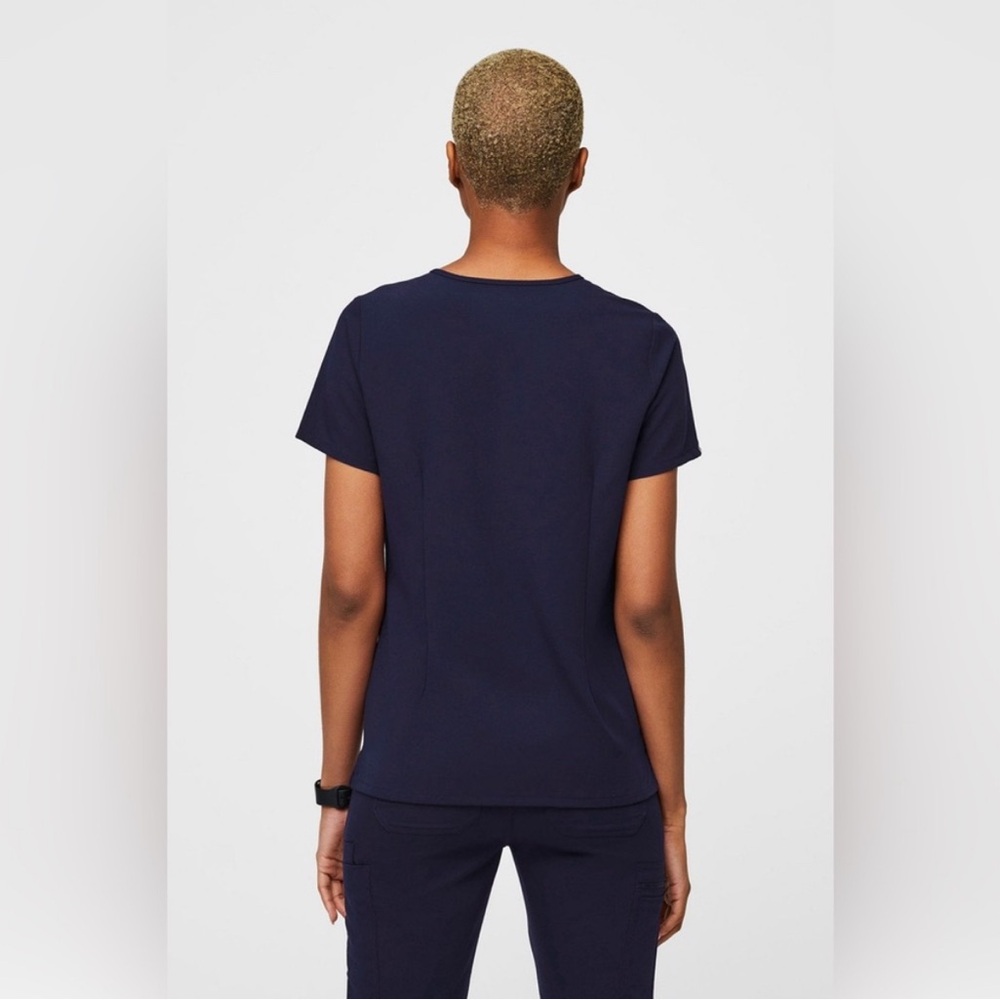 Women's High Waisted Skinny Scrub Pants (L) Casma Three-Pocket Scrub Top (M) - Picture 3 of 9